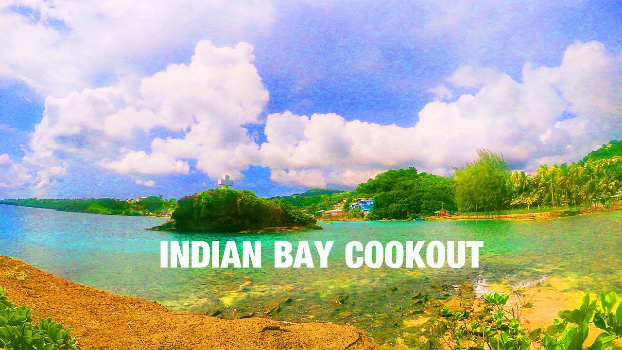 Vincy Youtubers, Fry Fish, Indian Bay St. Vincent | Outdoor Cooking