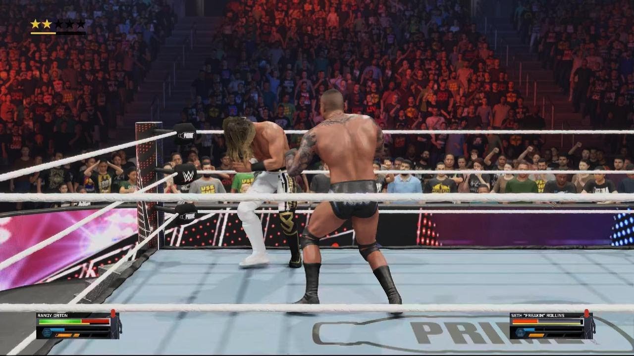 WWE 2K25 Randy Orton with crazy RKO