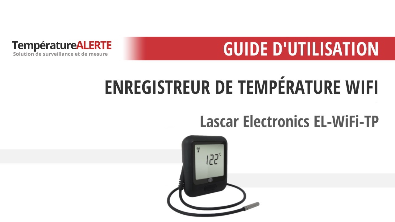 TEMPÉRATURE ALERTE - Enregistreur WIFI EL-WIFI-TP - Guide d'utilisation