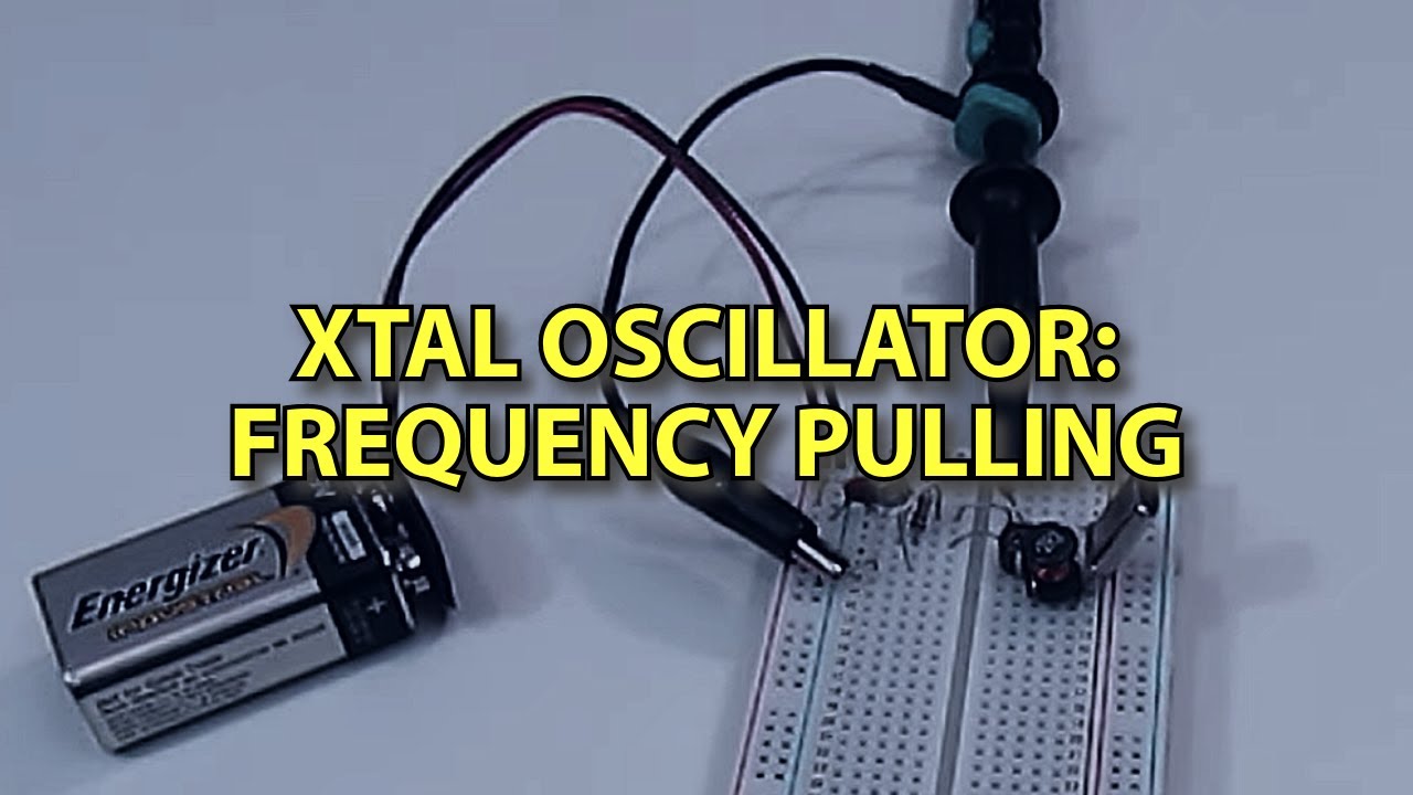 Crystal oscillator frequency pulling