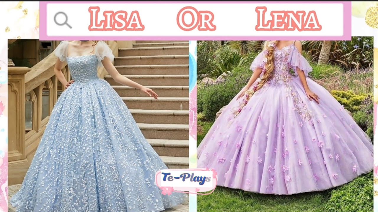 Lisa Or Lena 💖 [Disney Princess Gown] #lisaorlena #disneyprincessescostumes #disneydress #gown
