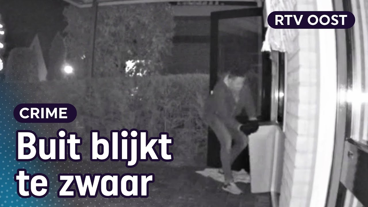 Bewoner ziet via deurbelcamera hoe inbrekers zijn kluis stelen | RTV Oost