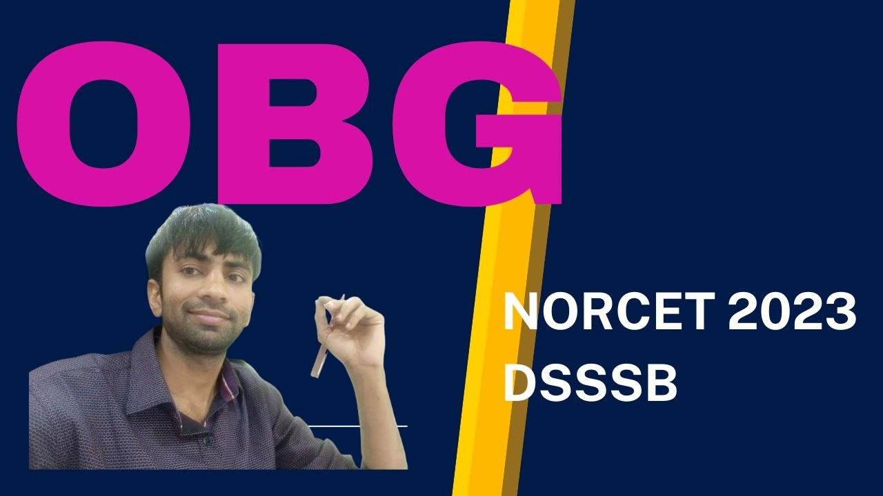 OBG   #dsssb #norcet_booster_mcq