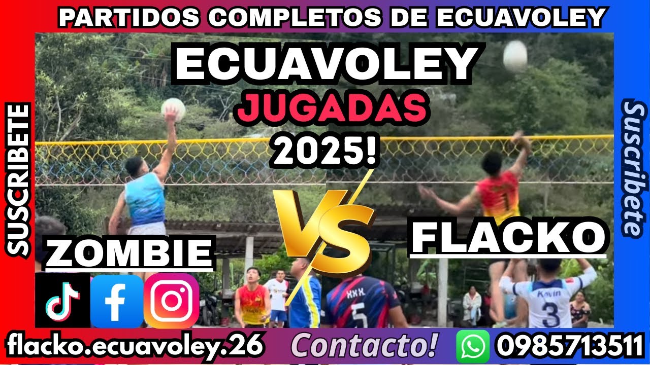 🏆Flacko vs Zombie🔥Pichanillas Ecuavoley Jugadas 2025👌
