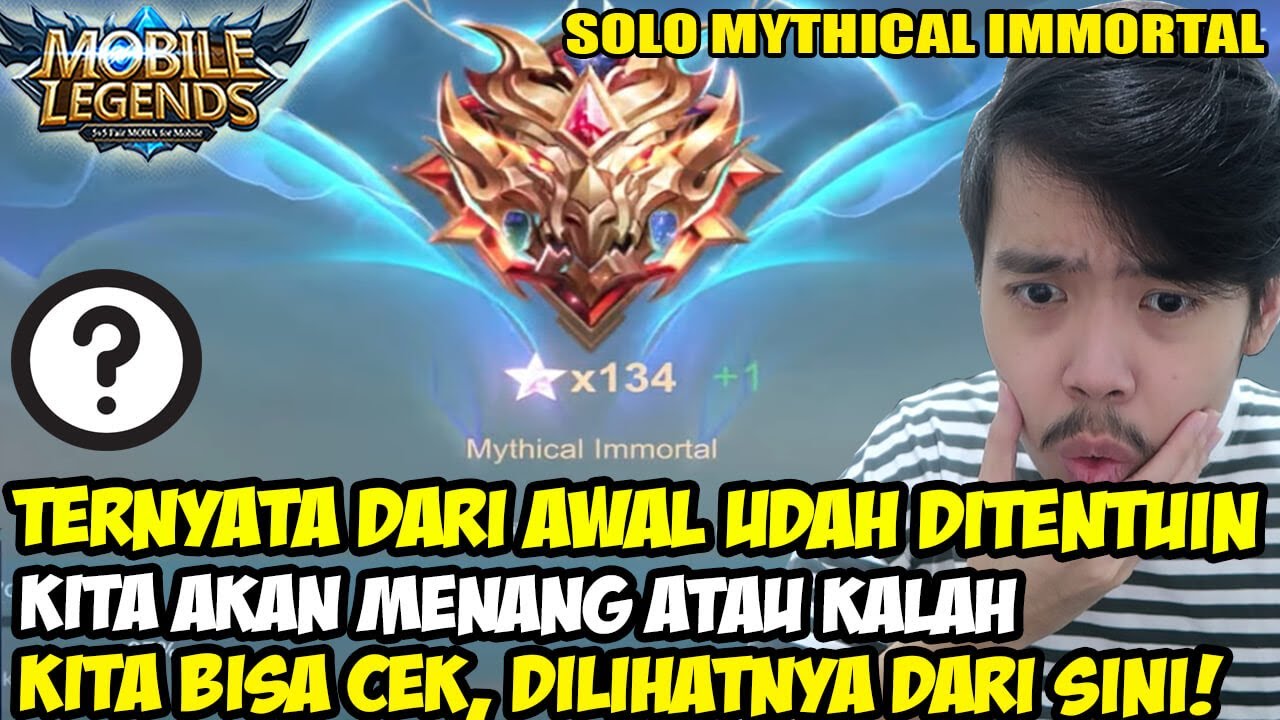 AKU SOLO RANK DI MYTHICAL IMMORTAL, INI YANG TERJADI!  - Mobile Legends Indonesia