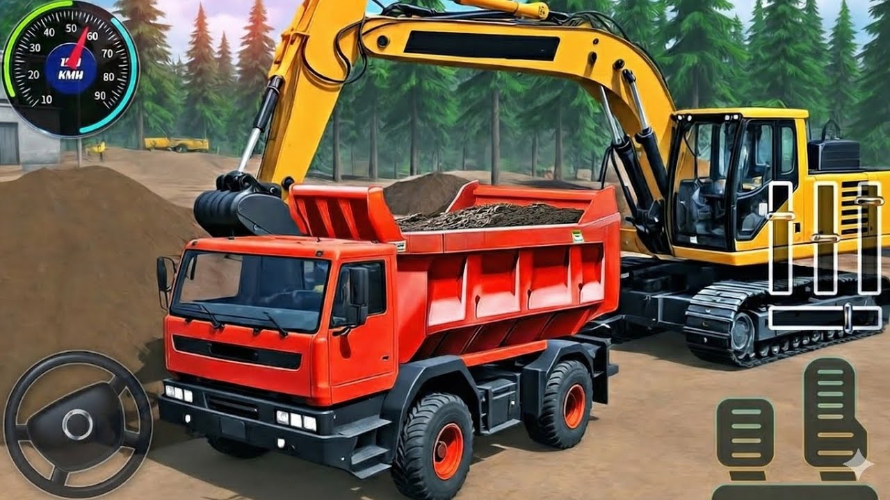 Heavy City Construction Simulator 3D - Real High way Excavator vehicle