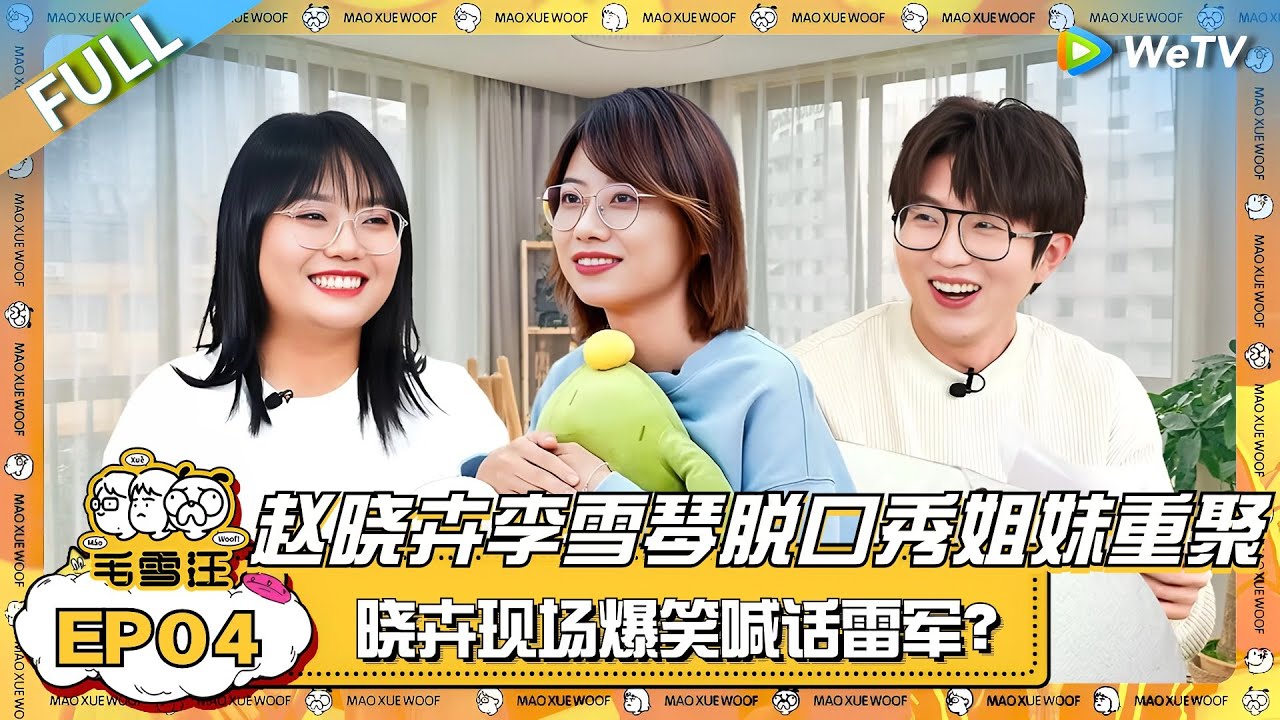 赵晓卉李雪琴脱口秀姐妹重聚！晓卉现场爆笑喊话雷军？|《毛雪汪》EP04 FULL #综艺 #赵晓卉 #李雪琴 #毛不易