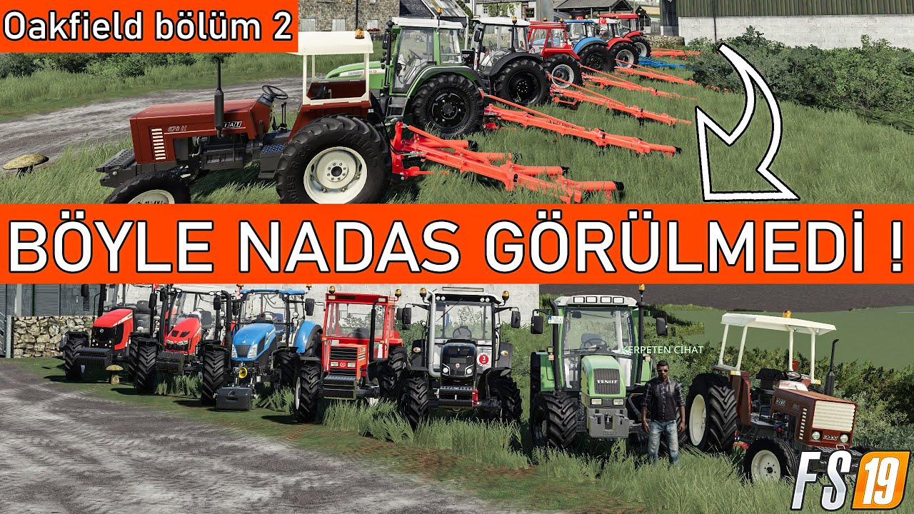 7 traktör Pancar yerinde !  [ Oakfield Farm ] [ Fs19Türkçe ] bölüm2