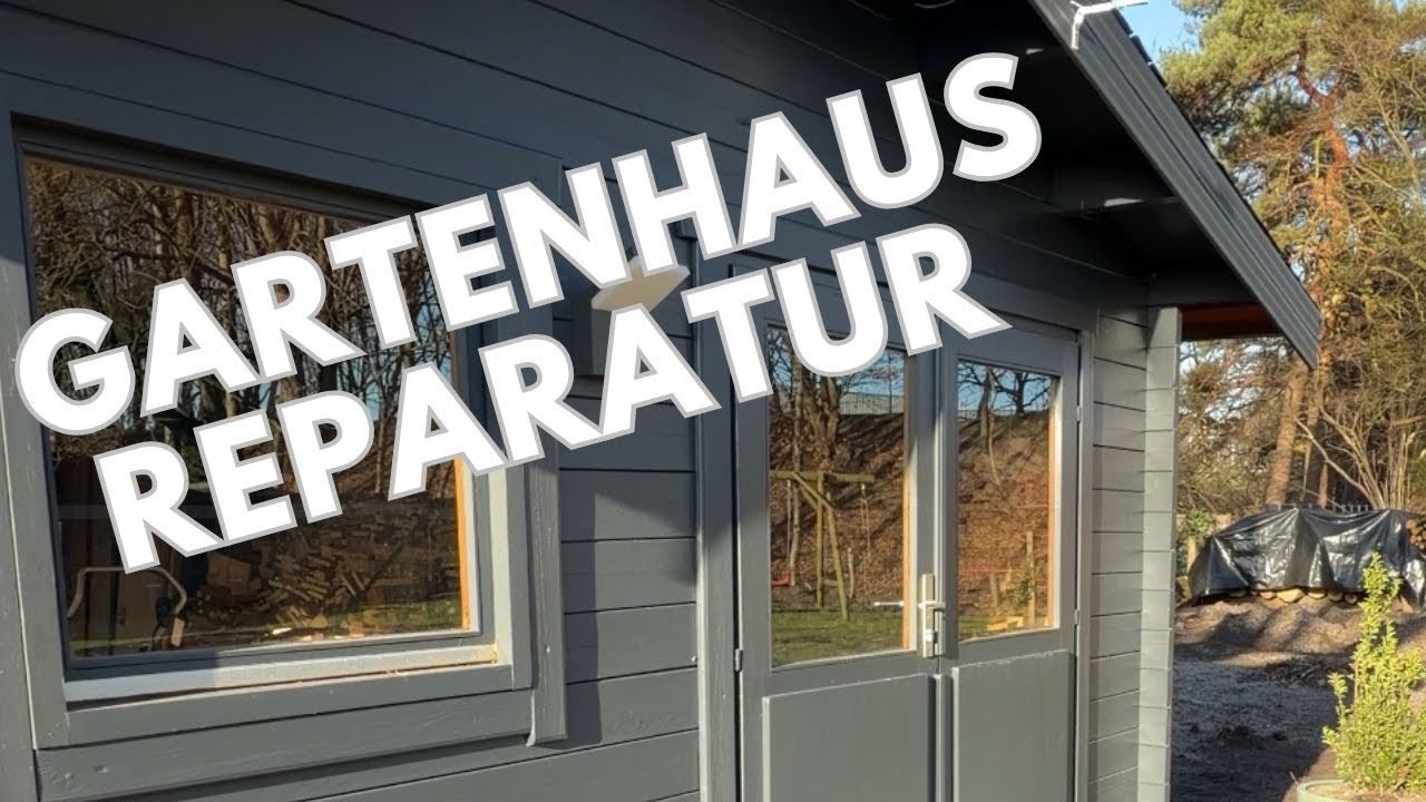 Gartenhaus reparatur | Mein erstes Video | Garten und Rasen Projekte 2026