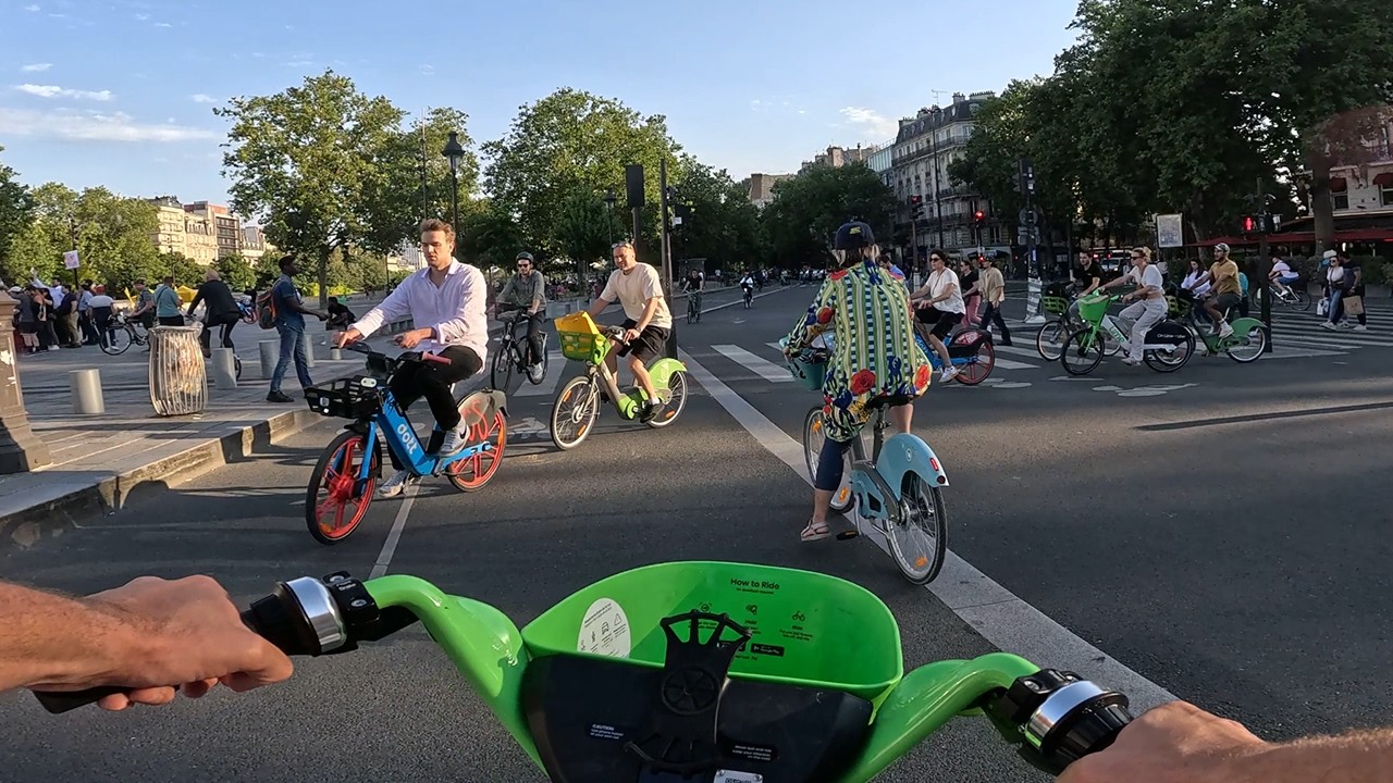 Cycling Around Paris France