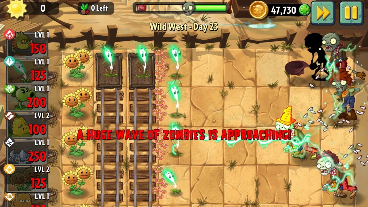 How to Beat Wild West Day 23 🌵 | PVZ2 Strategy & Full Gameplay