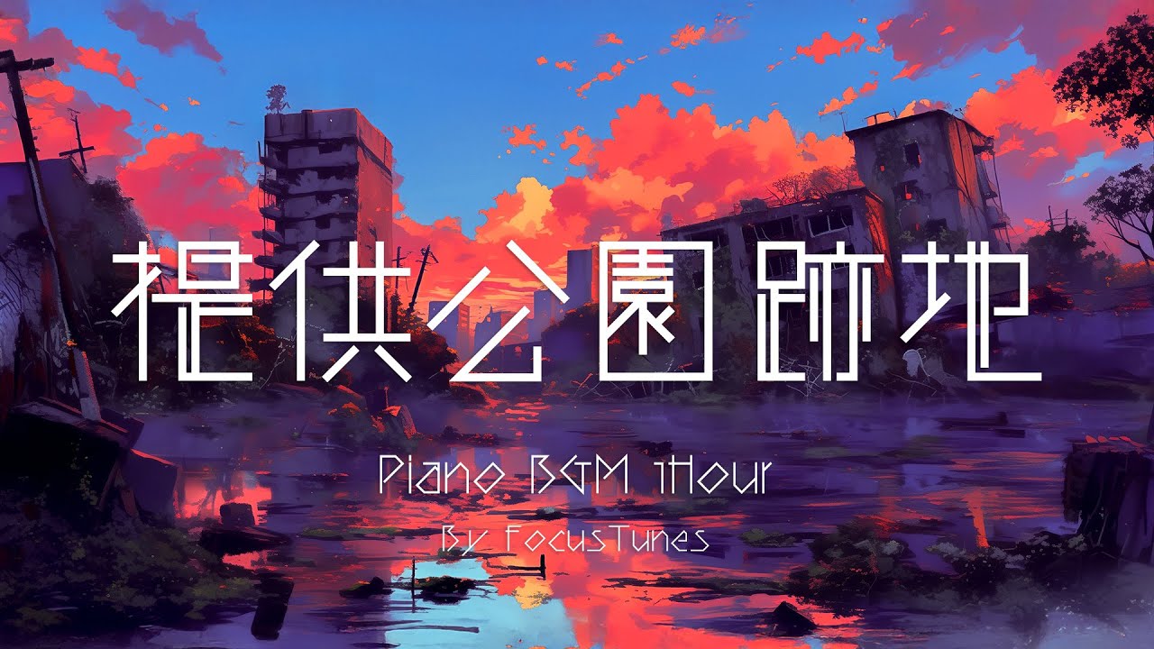 [PianoBGM] 提供公園跡地 | 作業 勉強 散歩  創作活動 chillout relax etc...