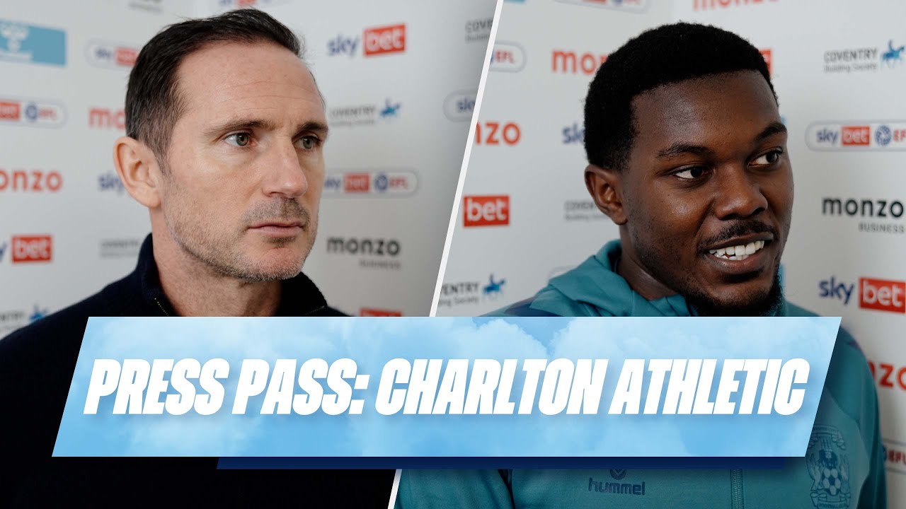 Frank Lampard and Ephron Mason-Clark react to Coventry City's win against Charlton Athletic 🎙️