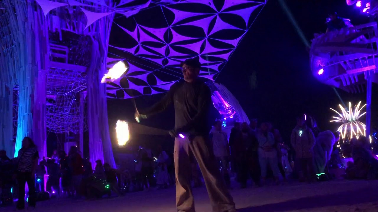 Burning Man 2019 Fire Spinning.