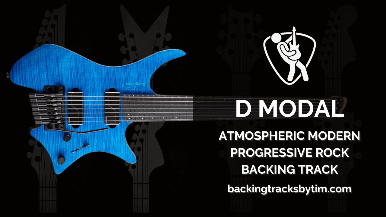 Atmospheric Modern Progressive Rock Backing Track in D | 100 BPM