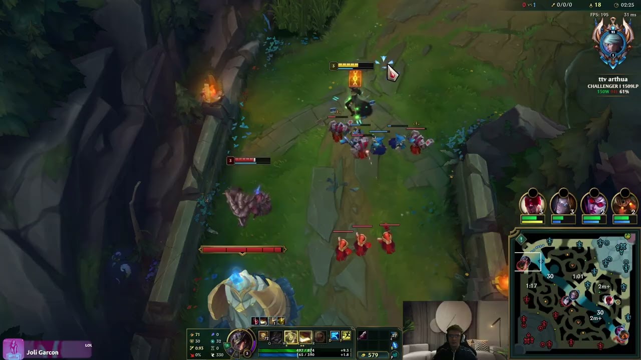 AD TWISTED FATE RANK 1 WORLD (actually) 1509 LP AURA FARMING??? day 15