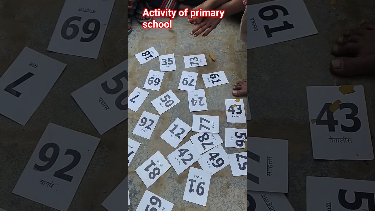 activity of primary school#identifying the numbers#shorts
