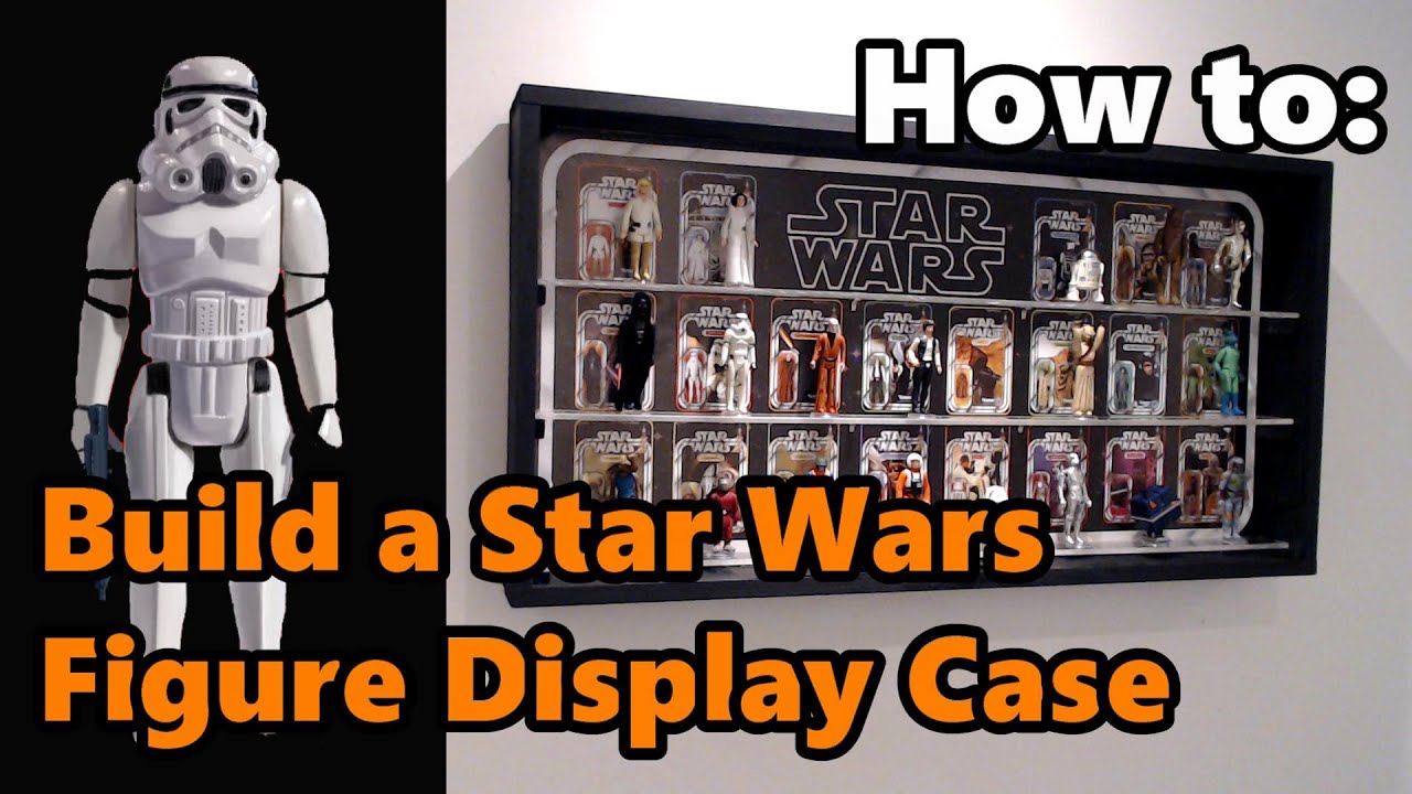 Display vintage Star Wars figures in a wall case