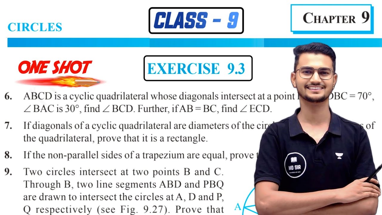 Class 9 Maths Chapter 9 | Circles | Exercise 9.3 Solutions