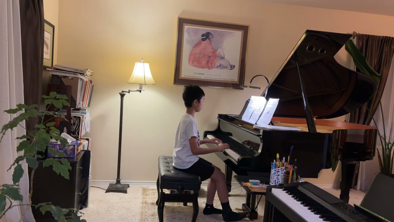 Aiden performs Jazz Waltz by Catherine Rollin