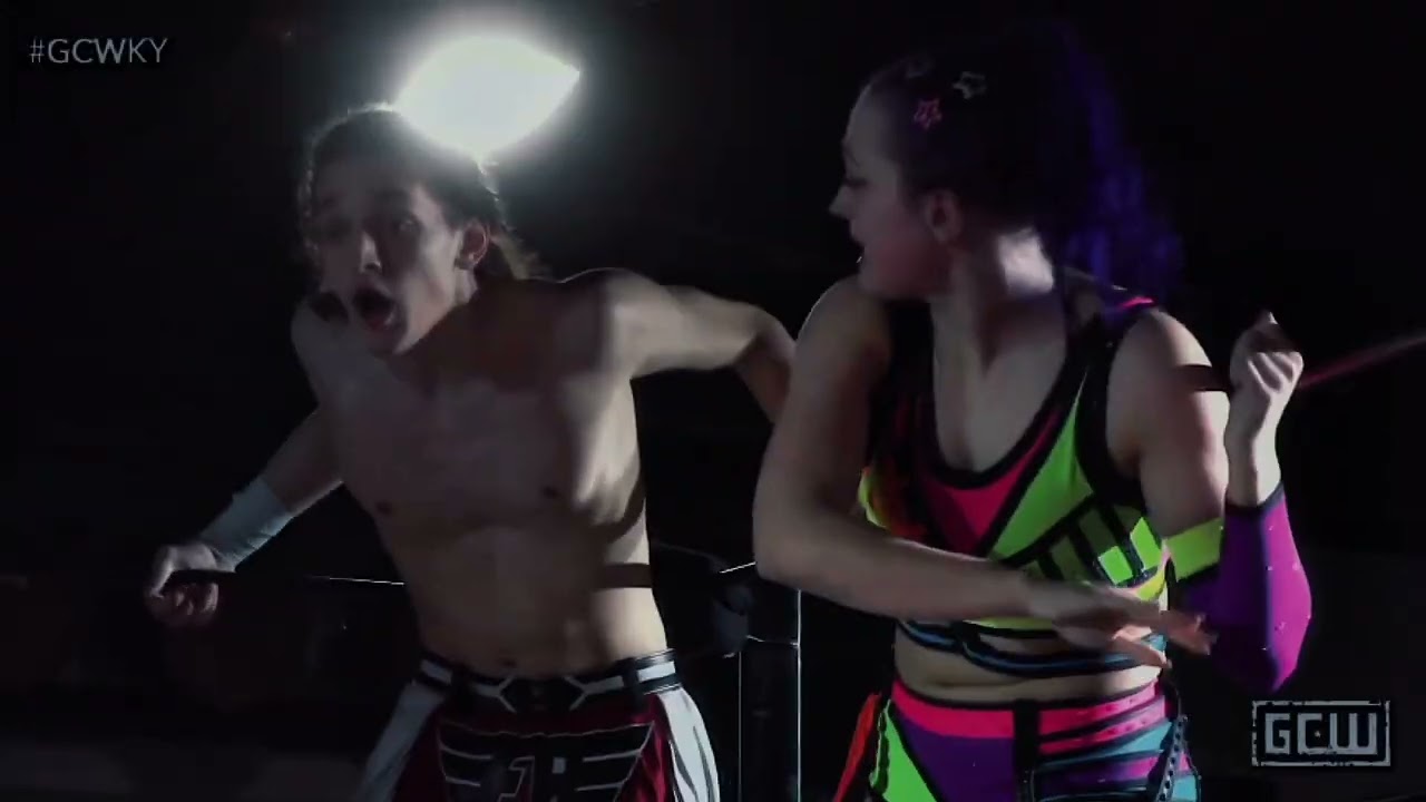 Billie Starkz v Ryan O'Neill #gcwky #billiestarkz #ryanoneill #gamechangerwrestling #wrestlingedits 