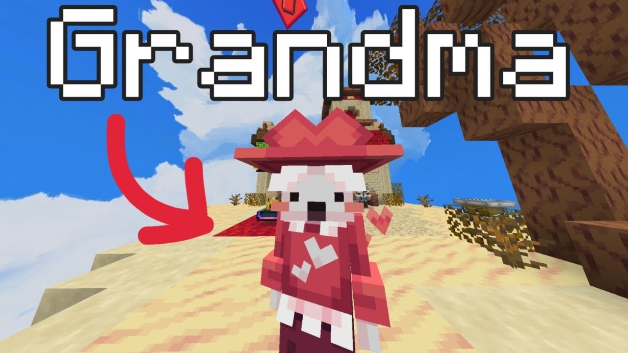 Grandma plays bedwars!