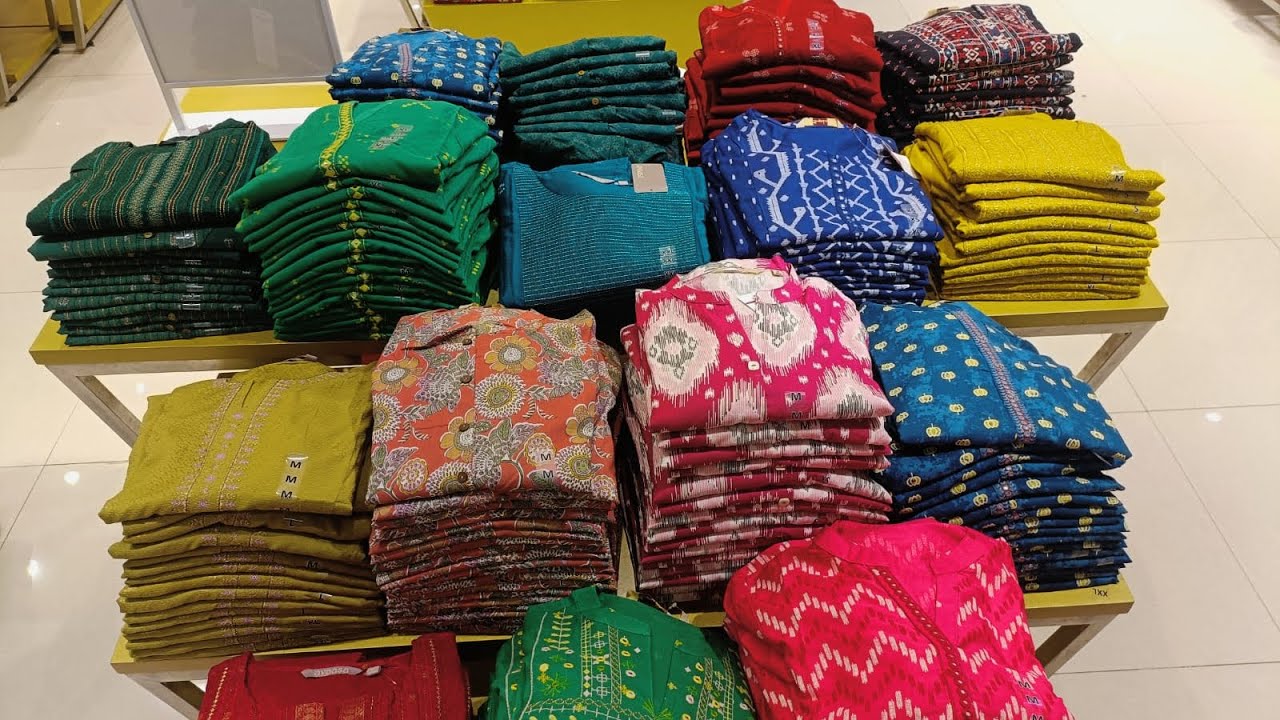 100Rs Avaasa branded Kurtis wholesale shop in Chickpet Bangalore/Chickpet best Kurtis shop
