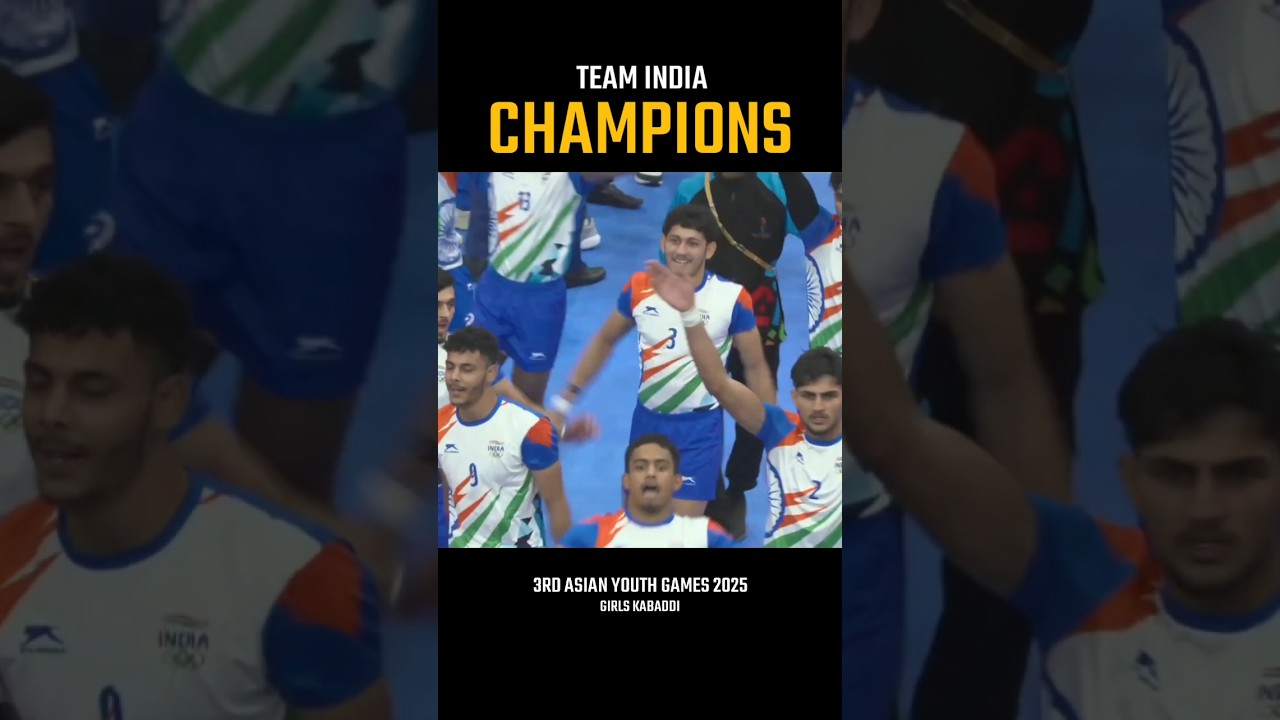 India Boys' Kabaddi Team Won Gold Medal At 3rd Asian Youth Games In Kabaddi Event