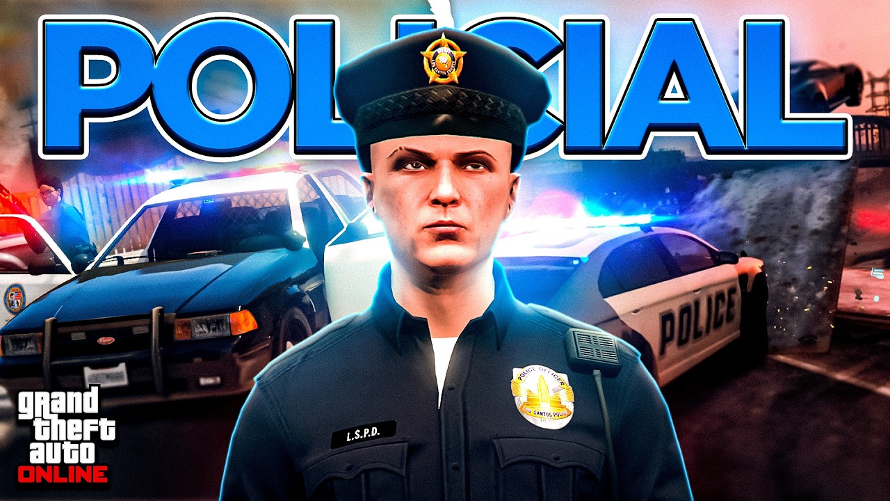 COMO SER POLICIAL NO GTA 5 ONLINE E PEGAR O TRAJE