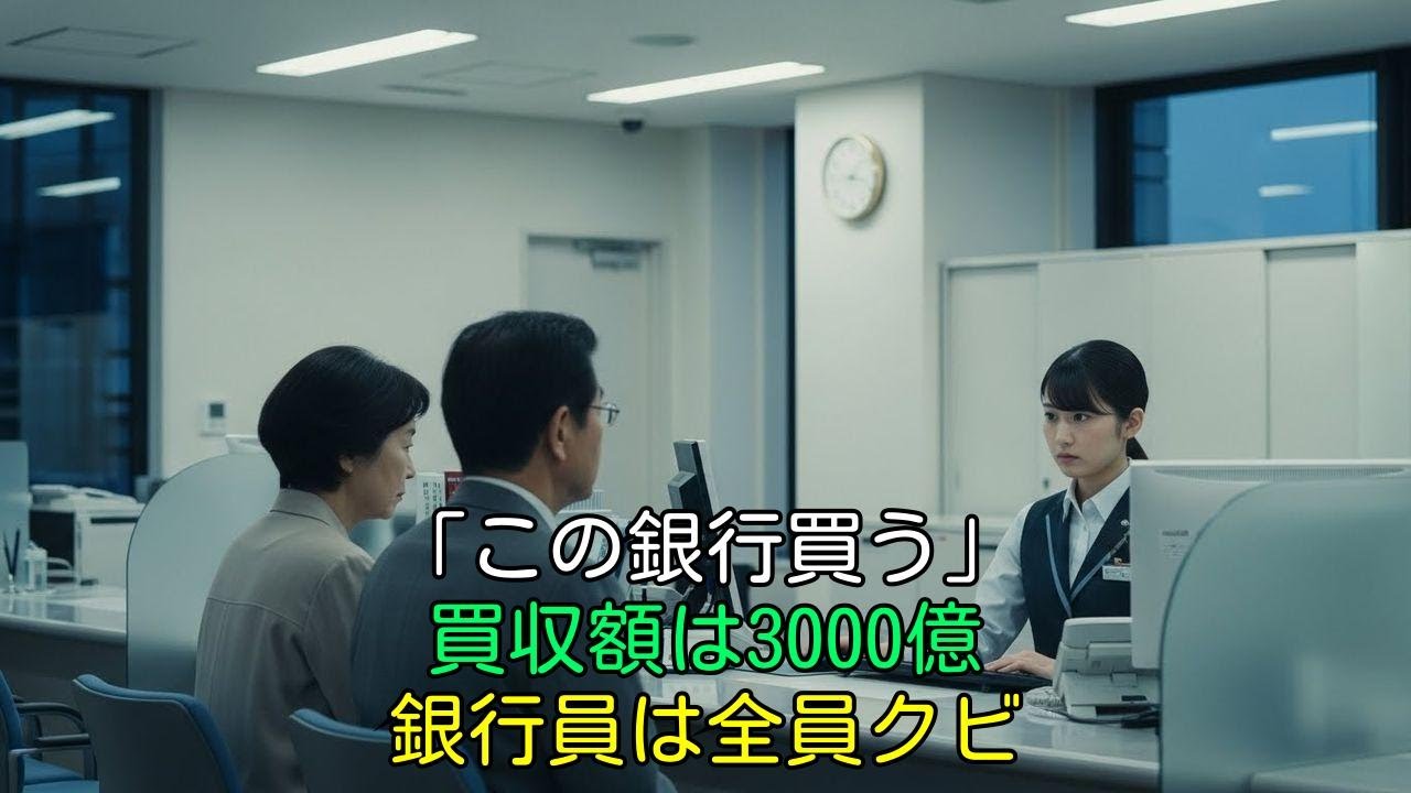 【スカッと】「3000億でこの銀行を買う」無視し続けた老夫婦が新オーナーに就任し銀行員は絶望することに…