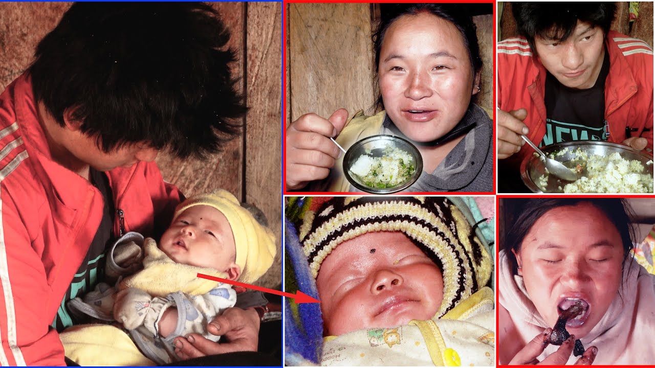 we are '' Sanjip Jina '' husband & wife with our son in our jungle shelter