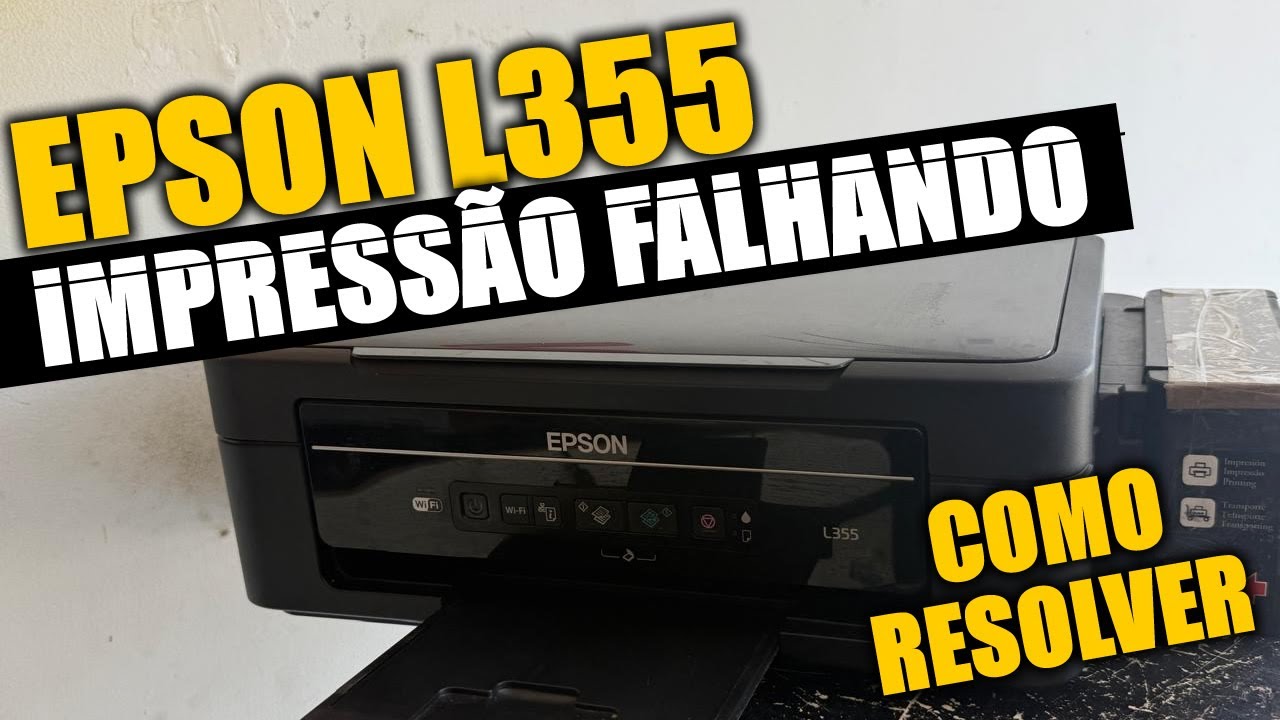 EPSON L355 FALHANDO OU FALTANDO CORES