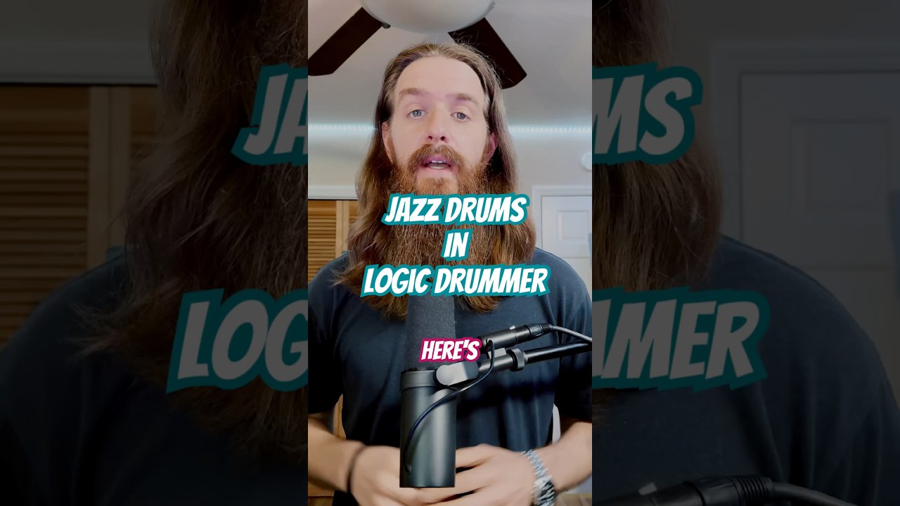 How to create jazz drums in Logic Pro session drummer #musicproducer #logicprox