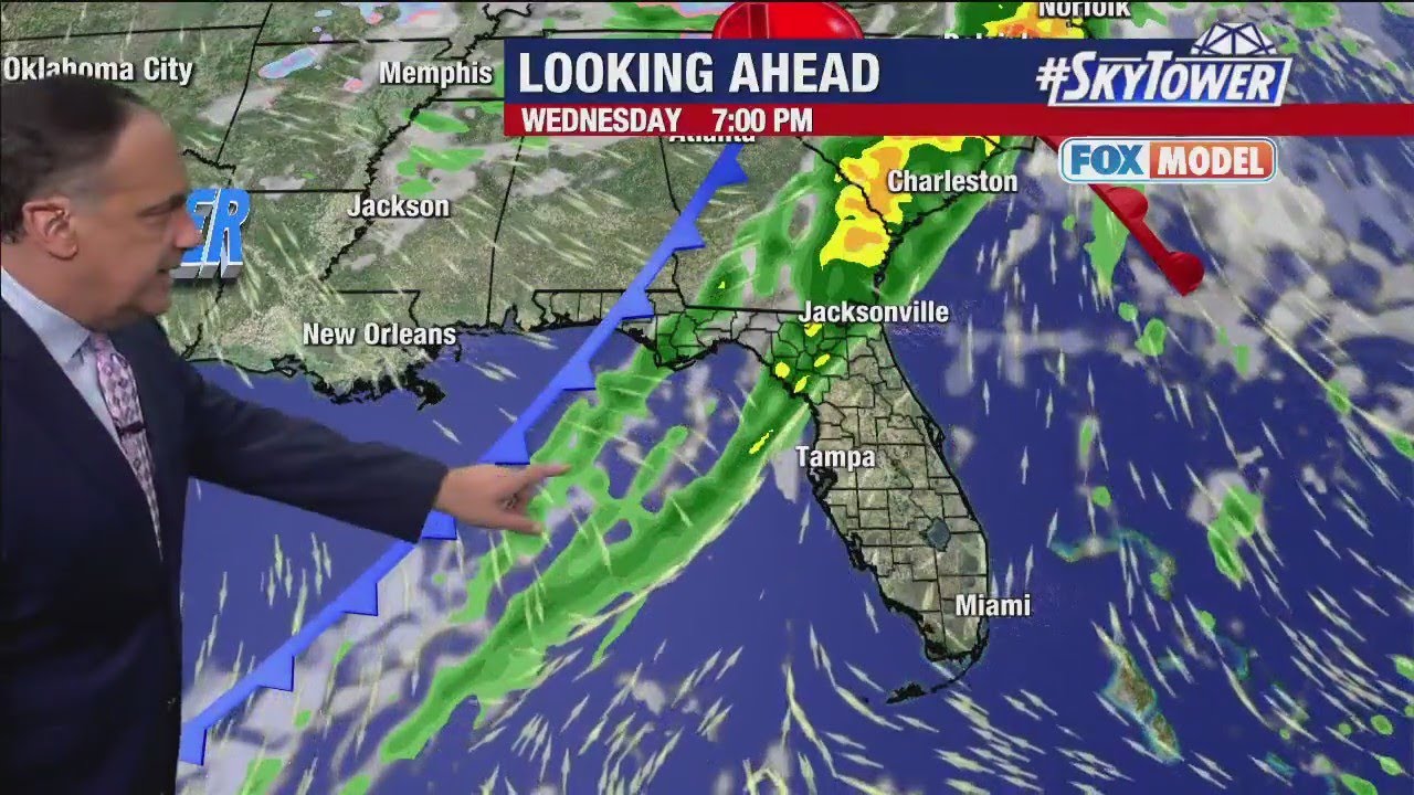 Tampa Bay forecast Tue, Jan 24: Cold front brings storms Wednesday