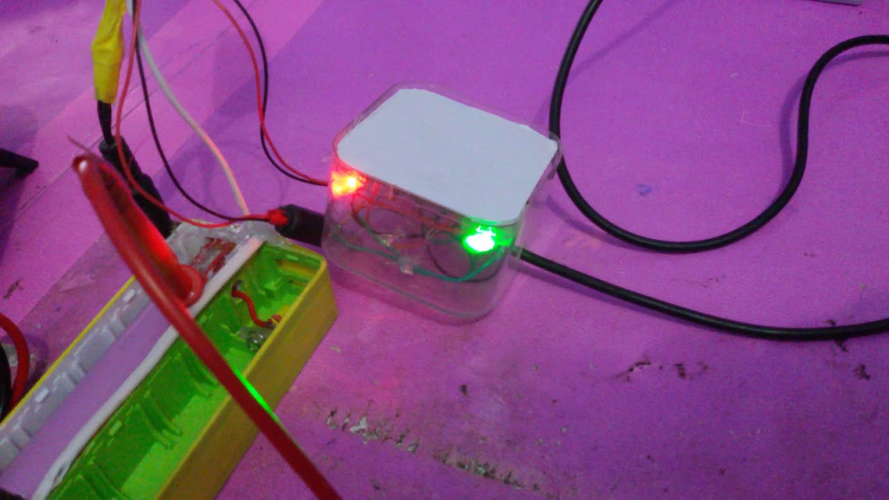 Controle de carga de bateria 3.7 v circuito simples
