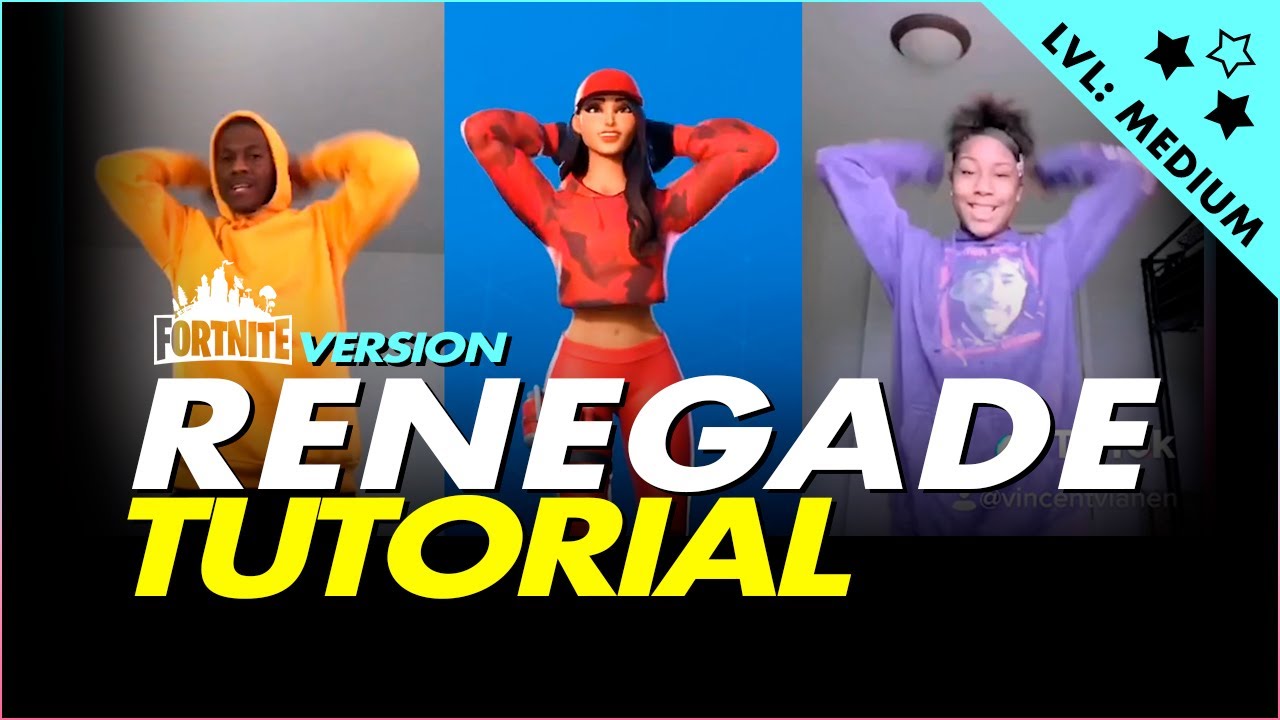 FORTNITE THE RENEGADE EMOTE  | TUTORIAL | Creator: Jalaiah Harmon