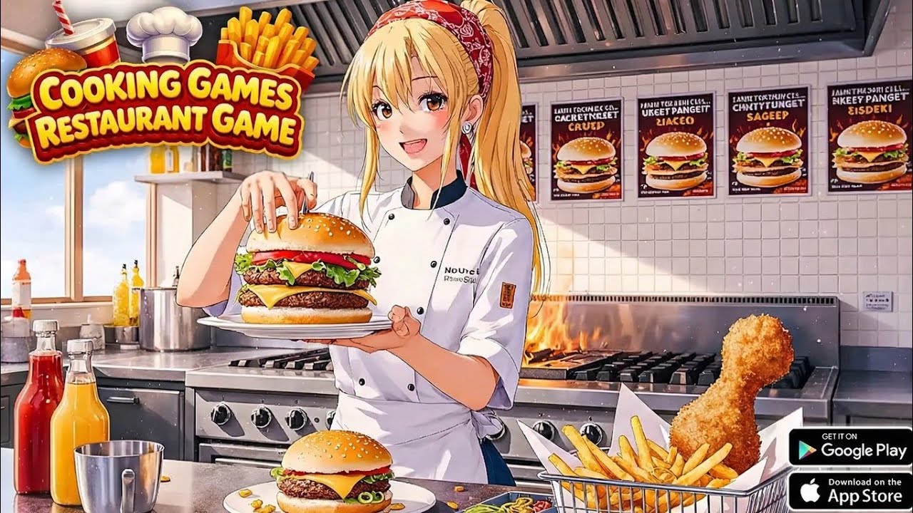 Cooking Games: Restaurant Game Mobile Gameplay 🍔 (Android, iOS)