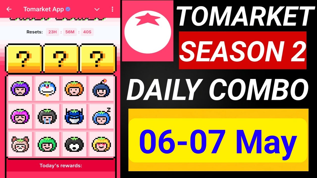 Tomarket Daily Combo Today 😂 | 06 May 