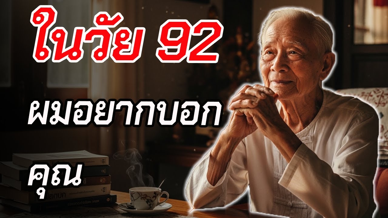 เทียนแห่งปัญญา: ผมอายุ 92 ปี และนี่คือสิ่งสำคัญที่สุดที่อยากบอกคุณ