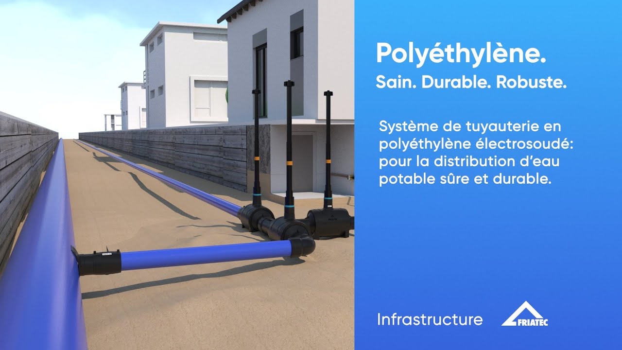 Polyéthylène électrosoudé : un système complet PEHD pour une eau potable sûre et durable