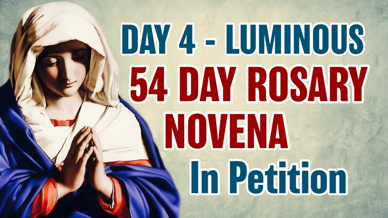 54 Day Rosary Novena Day 4 💛 Luminous Mysteries