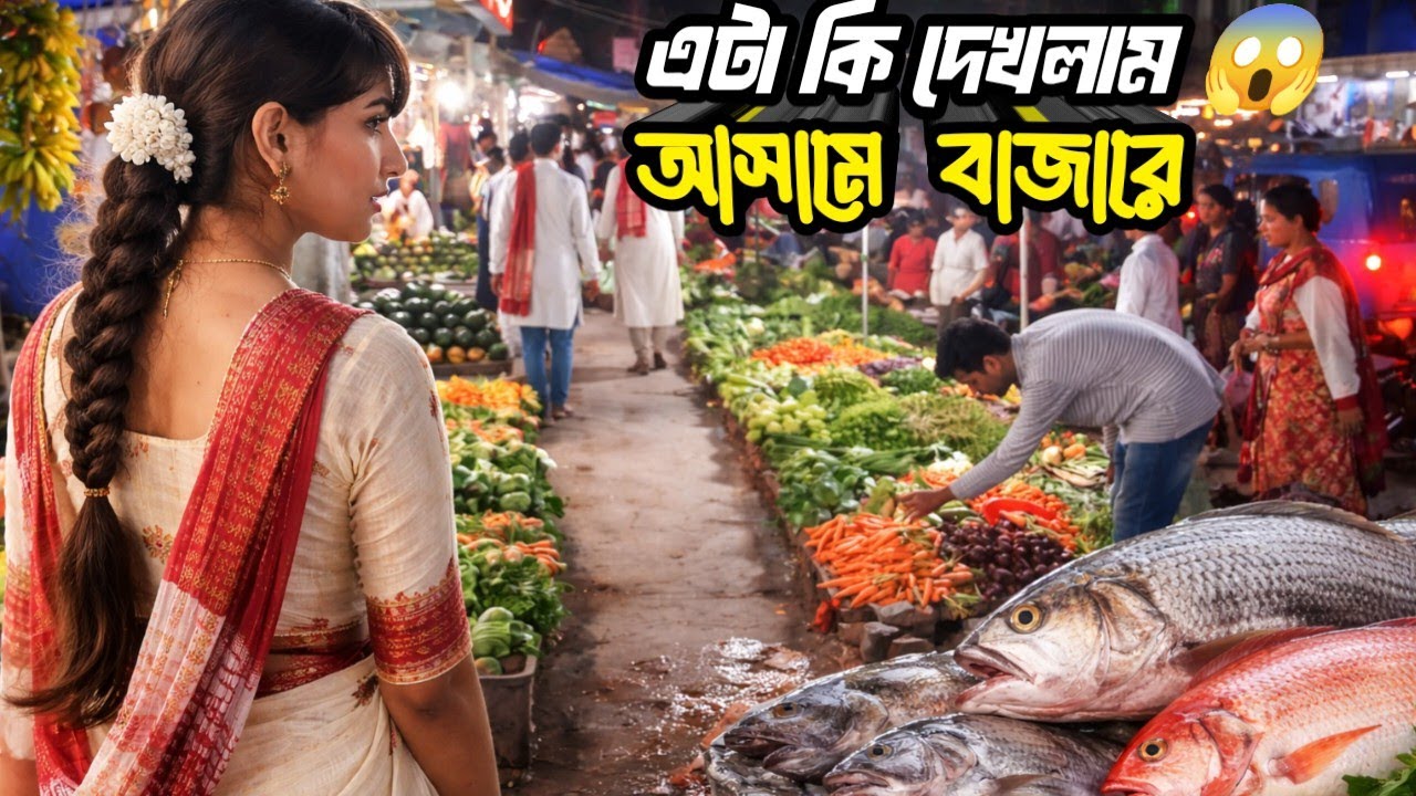 গুহাটির সবচেয়ে ব্যস্ত সবজি বাজার 🔥 Narangi Market Vlog