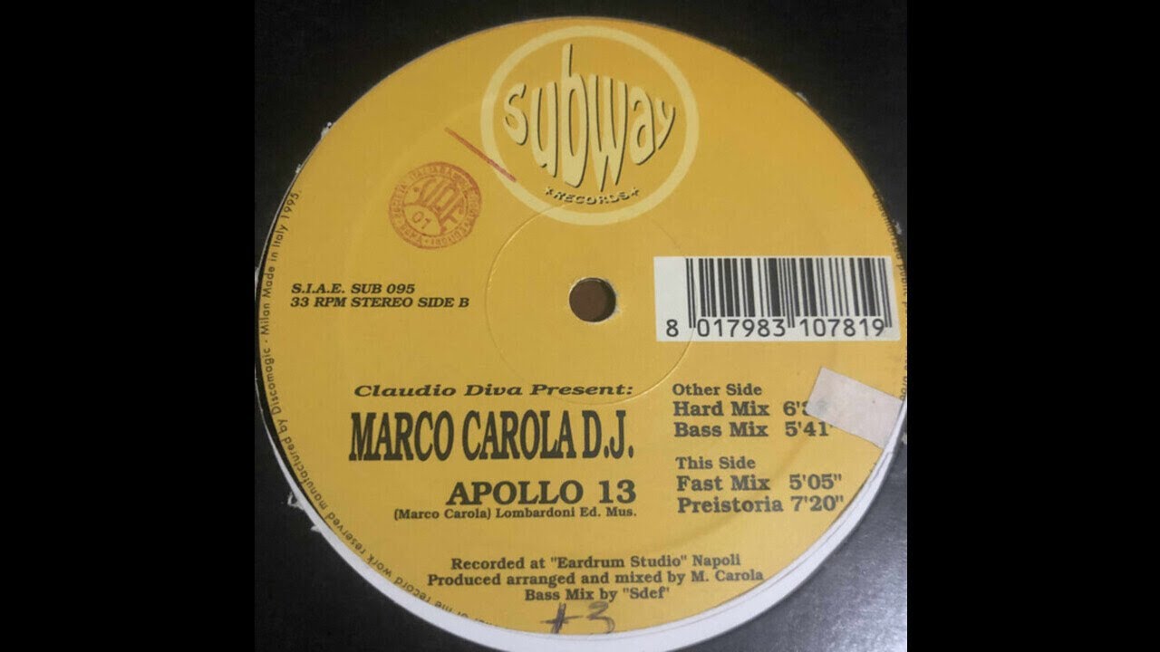 Marco Carola - Apollo 13 (Bass Mix) (Acid Techno 1995)
