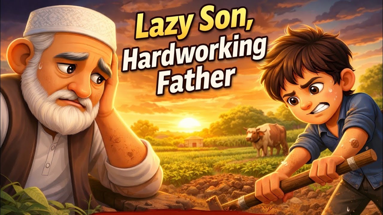 Hardworking Father vs Lazy Son | Inspirational Urdu Story** 🌟# urdu story # hindi story
