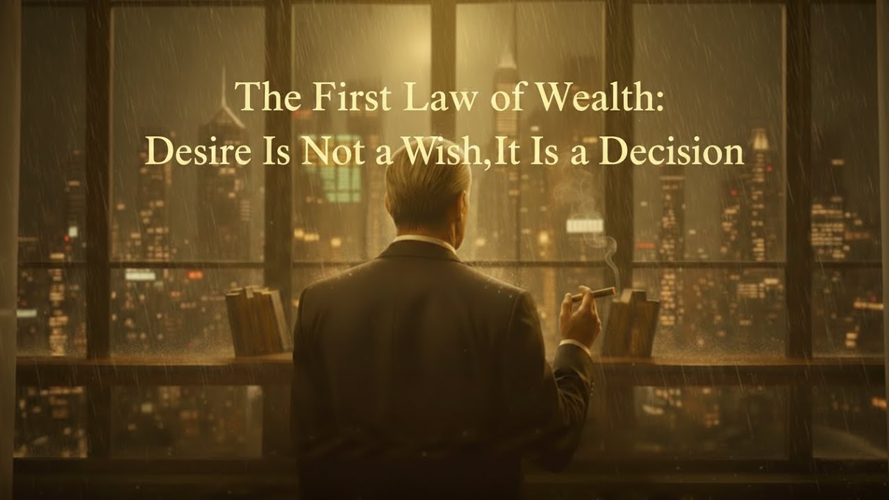 The First Law of Wealth: Desire Is Not a Wish, It Is a Decision