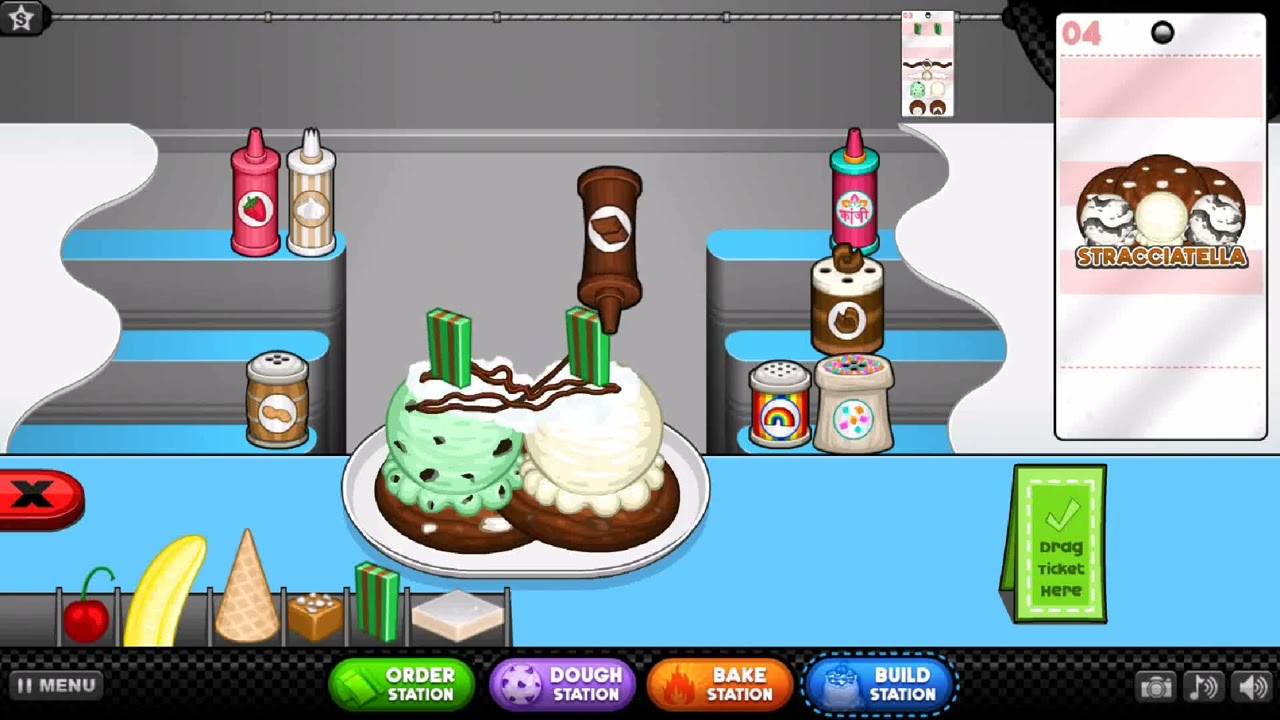 Papa's Scooperia HD Episode 2: All Holi toppings unlocked