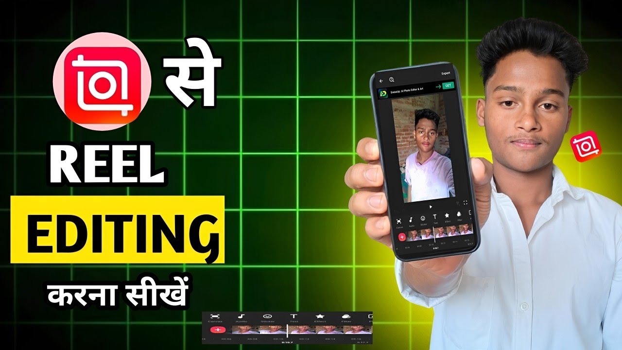 Inshot se reel editing karna sikhen  real VIshal tech 