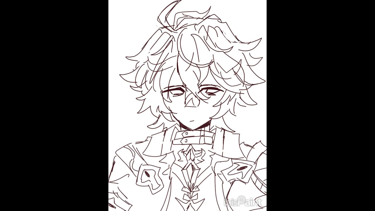 Sketch of FLINN from genshin!! 