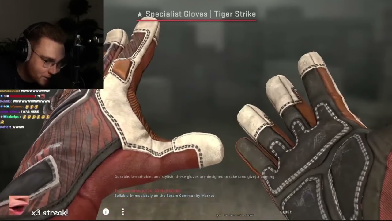 ohnepixel CRAZZY REACTION TO DROP Specialist Gloves I Tiger Strike (FT)  #shorts