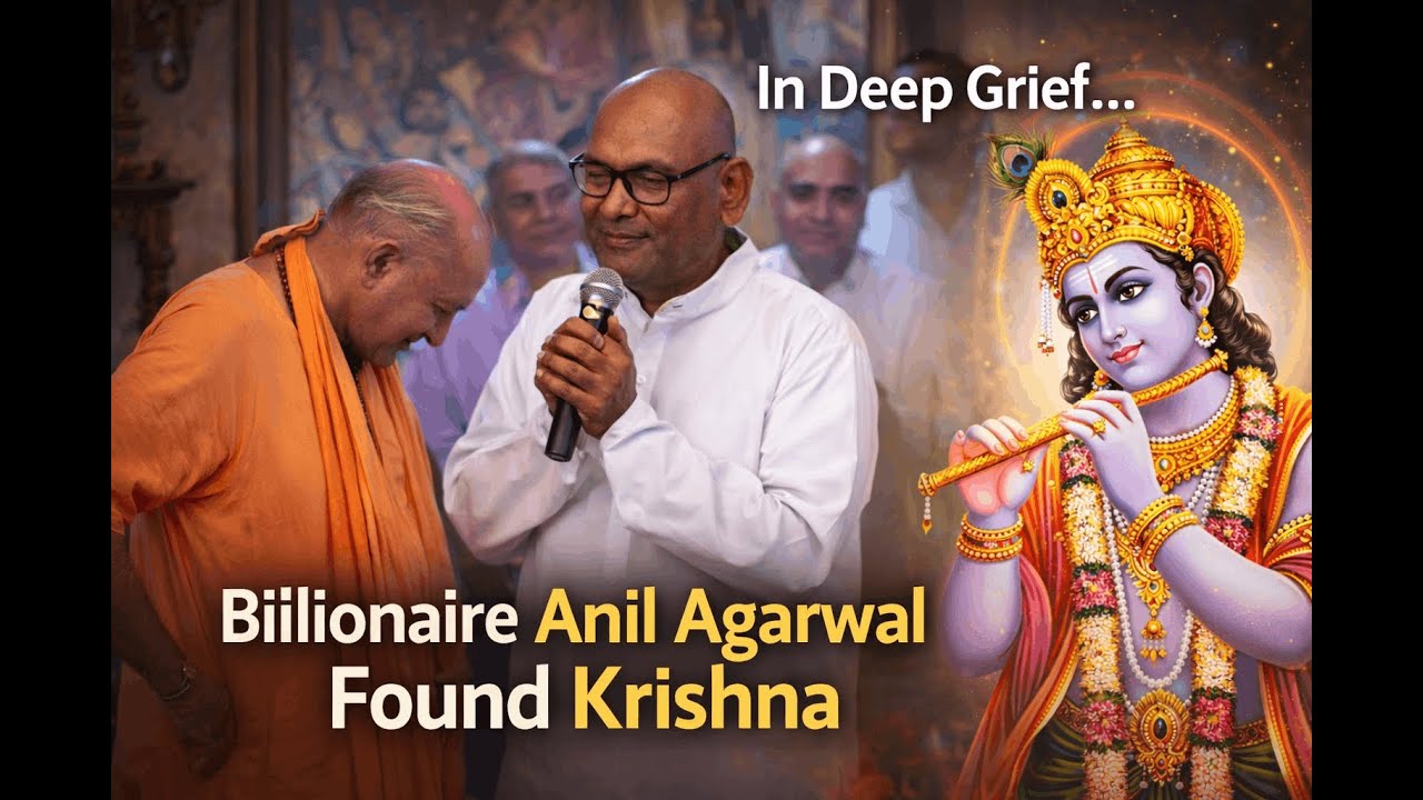 Anil Agarwal Discovers Peace in Krishna’s Name 🙏 | From Wealth to Wisdom #shorts